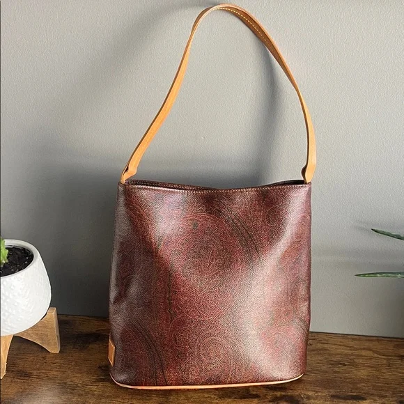 ETRO Brown Paisley Shoulder Bag - Picture 3 of 14